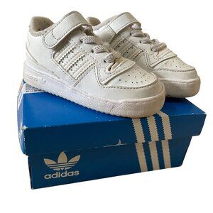 Adidas Stan Smith EL I Kids  Shoes White Sneakers Size 6K With Adjustable Straps